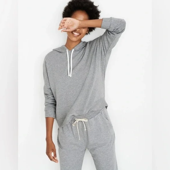 Madewell Women’s Warmup French Terry Hoodie in Grey Size M - Picture 1 of 6